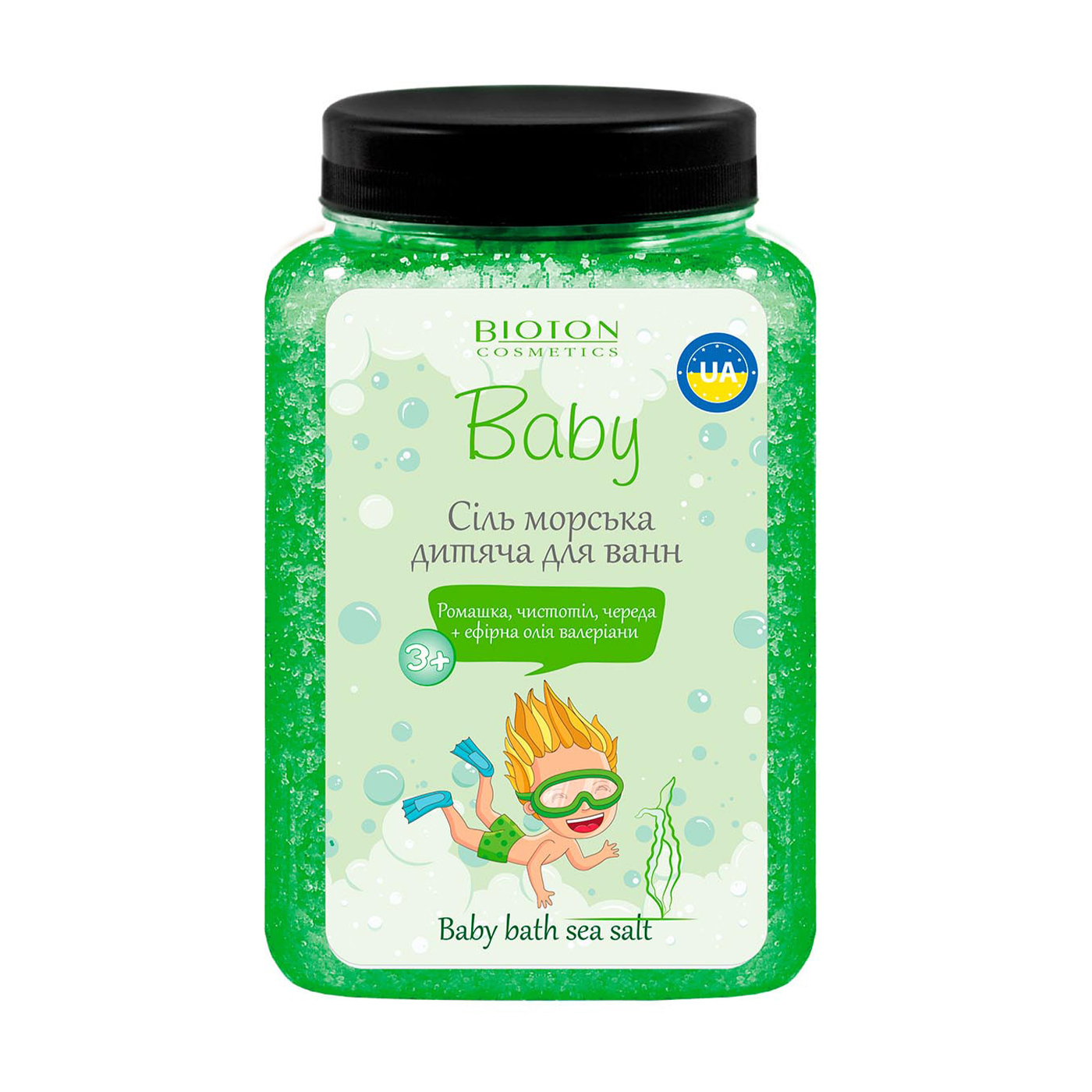 Дитяча морська сіль для ванн Bioton Cosmetics Sea Salt Біотошка, 750 г